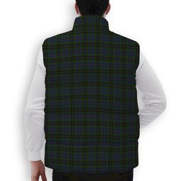 ScotsTee Shop Scottish MacInnes Crest Tartan Puffer Vest Winter White Duck Down Vest Sleeveless