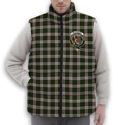 ScotsTee Shop Scottish McKinnon Dress Crest Tartan Puffer Vest Winter White Duck Down Vest Sleeveless