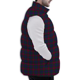 Tartan Puffer Vest Winter White Duck Down Vest Sleeveless