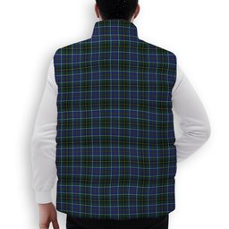 ScotsTee Shop Scottish McInnes Modern Crest Tartan Puffer Vest Winter White Duck Down Vest Sleeveless