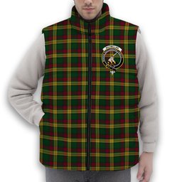 ScotsTee Shop Scottish MacMillan Ancient Crest Tartan Puffer Vest Winter White Duck Down Vest Sleeveless