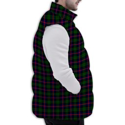 Tartan Puffer Vest Winter White Duck Down Vest Sleeveless