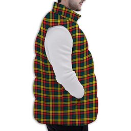 Tartan Puffer Vest Winter White Duck Down Vest Sleeveless