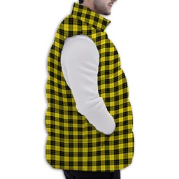 Tartan Puffer Vest Winter White Duck Down Vest Sleeveless