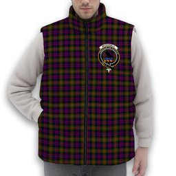 ScotsTee Shop Scottish McDonell Of Glengarry Modern Crest Tartan Puffer Vest Winter White Duck Down Vest Sleeveless