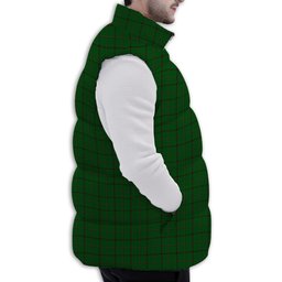 Tartan Puffer Vest Winter White Duck Down Vest Sleeveless