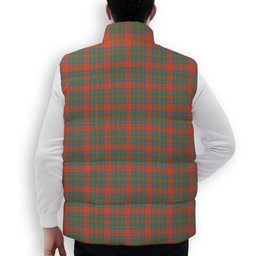 ScotsTee Shop Scottish MacKintosh Ancient Crest Tartan Puffer Vest Winter White Duck Down Vest Sleeveless