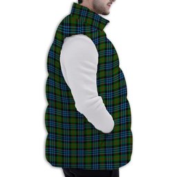 Tartan Puffer Vest Winter White Duck Down Vest Sleeveless