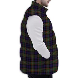 Tartan Puffer Vest Winter White Duck Down Vest Sleeveless