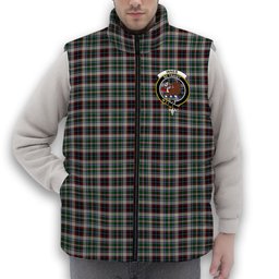 ScotsTee Shop Scottish Innes Dress Crest Tartan Puffer Vest Winter White Duck Down Vest Sleeveless