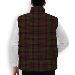 ScotsTee Shop Scottish MacIntyre and Glenorchy Crest Tartan Puffer Vest Winter White Duck Down Vest Sleeveless