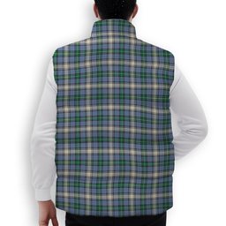 ScotsTee Shop Scottish McDowall Ancient Crest Tartan Puffer Vest Winter White Duck Down Vest Sleeveless