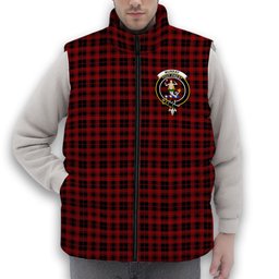 ScotsTee Shop Scottish Murray of Ochtertyre Crest Tartan Puffer Vest Winter White Duck Down Vest Sleeveless