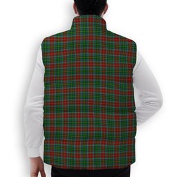 ScotsTee Shop Scottish Muirhead Crest Tartan Puffer Vest Winter White Duck Down Vest Sleeveless