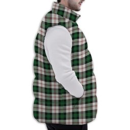 Tartan Puffer Vest Winter White Duck Down Vest Sleeveless