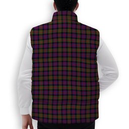 ScotsTee Shop Scottish MacDonald Modern Crest Tartan Puffer Vest Winter White Duck Down Vest Sleeveless
