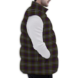 Tartan Puffer Vest Winter White Duck Down Vest Sleeveless