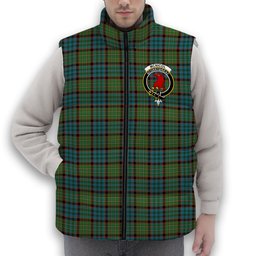 ScotsTee Shop Scottish McNicol Hunting Ancient Crest Tartan Puffer Vest Winter White Duck Down Vest Sleeveless