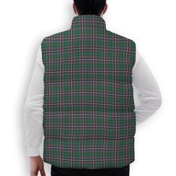 ScotsTee Shop Scottish McFarlane Hunting Ancient Crest Tartan Puffer Vest Winter White Duck Down Vest Sleeveless