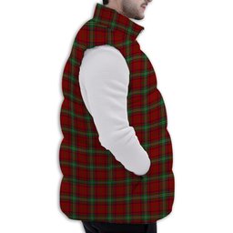 Tartan Puffer Vest Winter White Duck Down Vest Sleeveless
