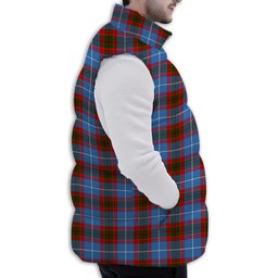 Tartan Puffer Vest Winter White Duck Down Vest Sleeveless