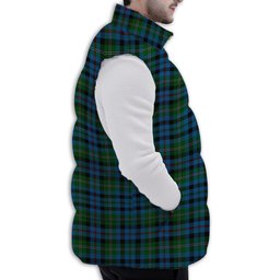Tartan Puffer Vest Winter White Duck Down Vest Sleeveless