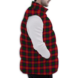 Tartan Puffer Vest Winter White Duck Down Vest Sleeveless