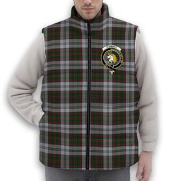 ScotsTee Shop Scottish Stewart of Appin Dress Crest Tartan Puffer Vest Winter White Duck Down Vest Sleeveless