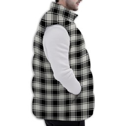 Tartan Puffer Vest Winter White Duck Down Vest Sleeveless