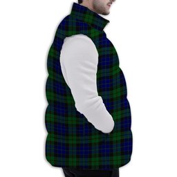 Tartan Puffer Vest Winter White Duck Down Vest Sleeveless