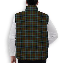 ScotsTee Shop Scottish MacTavish Hunting Crest Tartan Puffer Vest Winter White Duck Down Vest Sleeveless