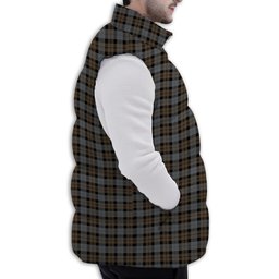 Tartan Puffer Vest Winter White Duck Down Vest Sleeveless