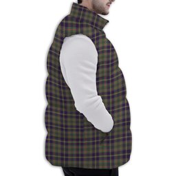 Tartan Puffer Vest Winter White Duck Down Vest Sleeveless