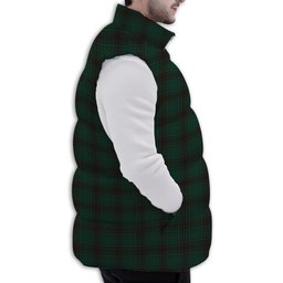 Tartan Puffer Vest Winter White Duck Down Vest Sleeveless