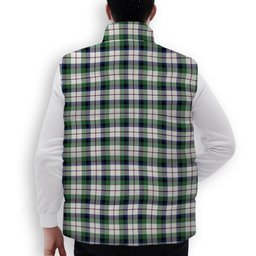 ScotsTee Shop Scottish McNaughton Dress Modern Crest Tartan Puffer Vest Winter White Duck Down Vest Sleeveless