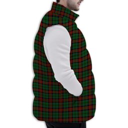 Tartan Puffer Vest Winter White Duck Down Vest Sleeveless