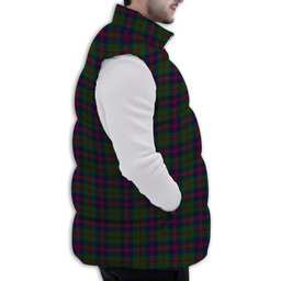 Tartan Puffer Vest Winter White Duck Down Vest Sleeveless