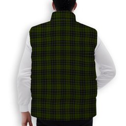 ScotsTee Shop Scottish MacLean Hunting Crest Tartan Puffer Vest Winter White Duck Down Vest Sleeveless