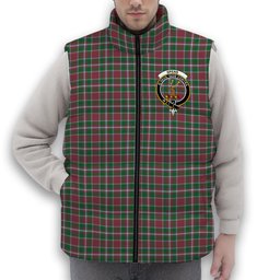 ScotsTee Shop Scottish Spens Ancient Crest Tartan Puffer Vest Winter White Duck Down Vest Sleeveless