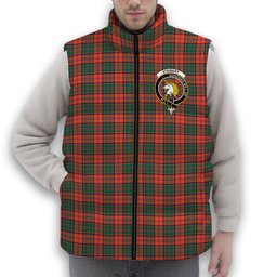 ScotsTee Shop Scottish Stewart of Appin Ancient Crest Tartan Puffer Vest Winter White Duck Down Vest Sleeveless