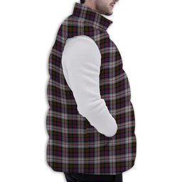 Tartan Puffer Vest Winter White Duck Down Vest Sleeveless