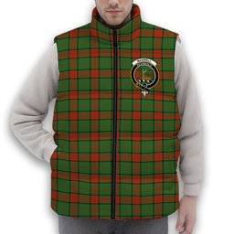 ScotsTee Shop Scottish Maxwell Hunting Ancient Crest Tartan Puffer Vest Winter White Duck Down Vest Sleeveless