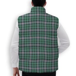 ScotsTee Shop Scottish Kelly of Sleat Hunting Ancient Crest Tartan Puffer Vest Winter White Duck Down Vest Sleeveless