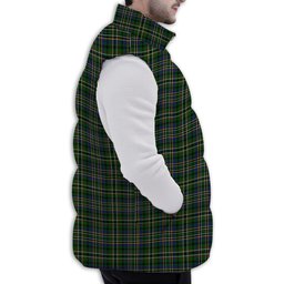 Tartan Puffer Vest Winter White Duck Down Vest Sleeveless