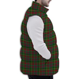 Tartan Puffer Vest Winter White Duck Down Vest Sleeveless