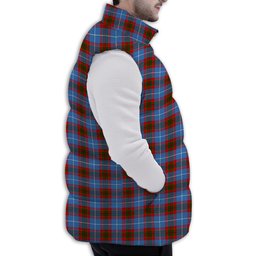 Tartan Puffer Vest Winter White Duck Down Vest Sleeveless