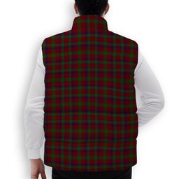 ScotsTee Shop Scottish MacDonald of Glengarry Full Dress Crest Tartan Puffer Vest Winter White Duck Down Vest Sleeveless