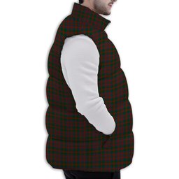 Tartan Puffer Vest Winter White Duck Down Vest Sleeveless