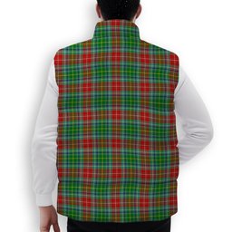 ScotsTee Shop Scottish Muirhead SC Crest Tartan Puffer Vest Winter White Duck Down Vest Sleeveless