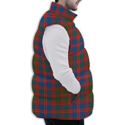 Tartan Puffer Vest Winter White Duck Down Vest Sleeveless